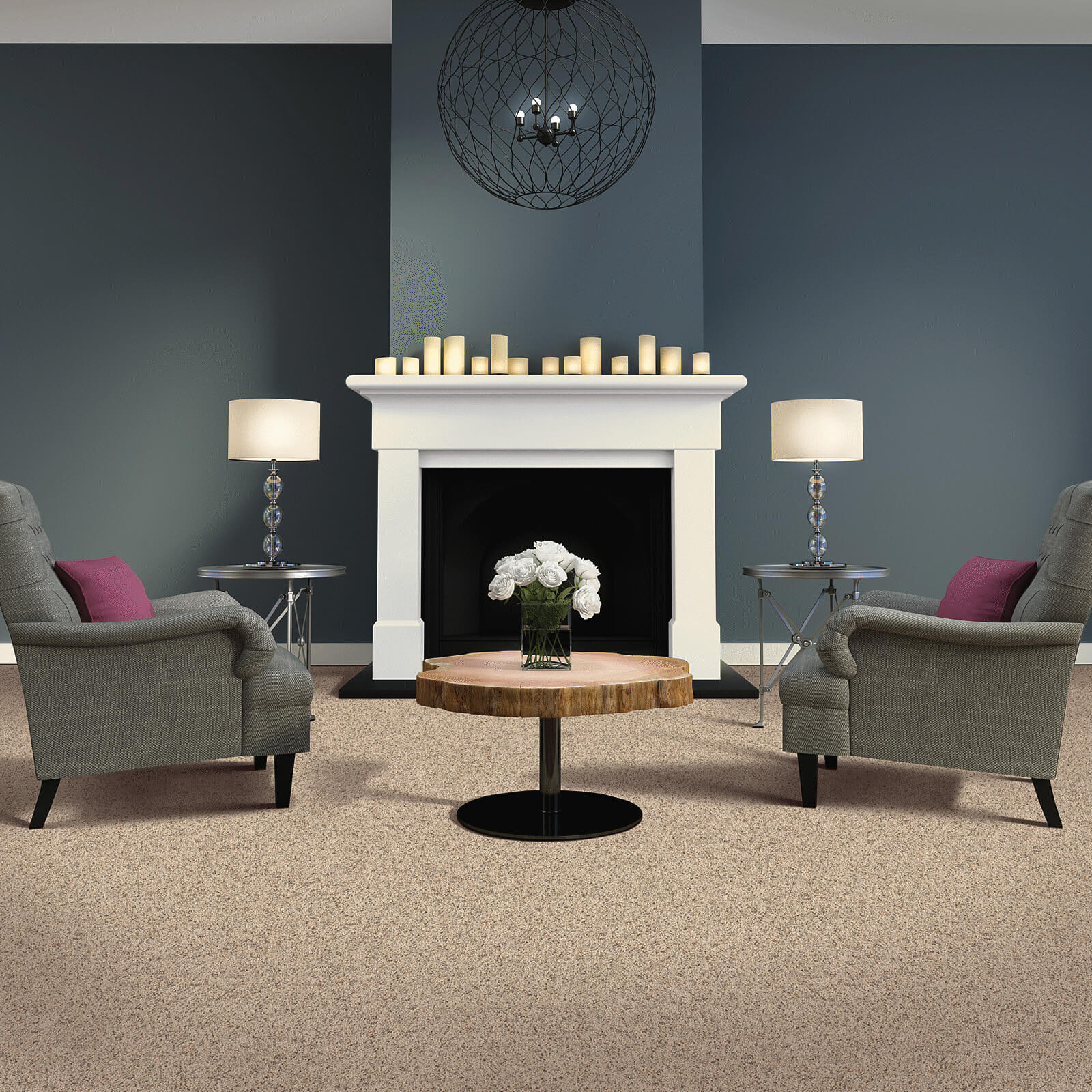 Carpet with Fireplace | The Floor Store VA